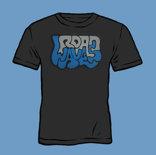 Blue & White Logo - Black Tees